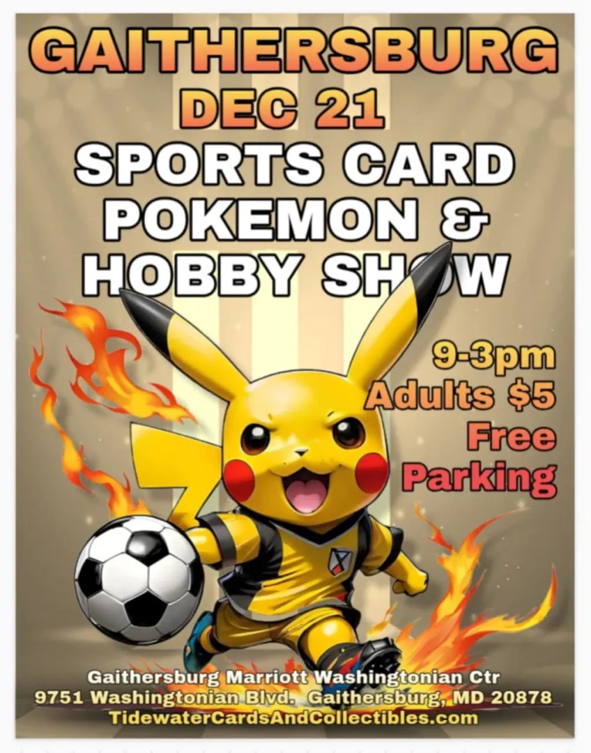 Gaithersburg Sports Card, Pokmon & Hobby Show | Treasure