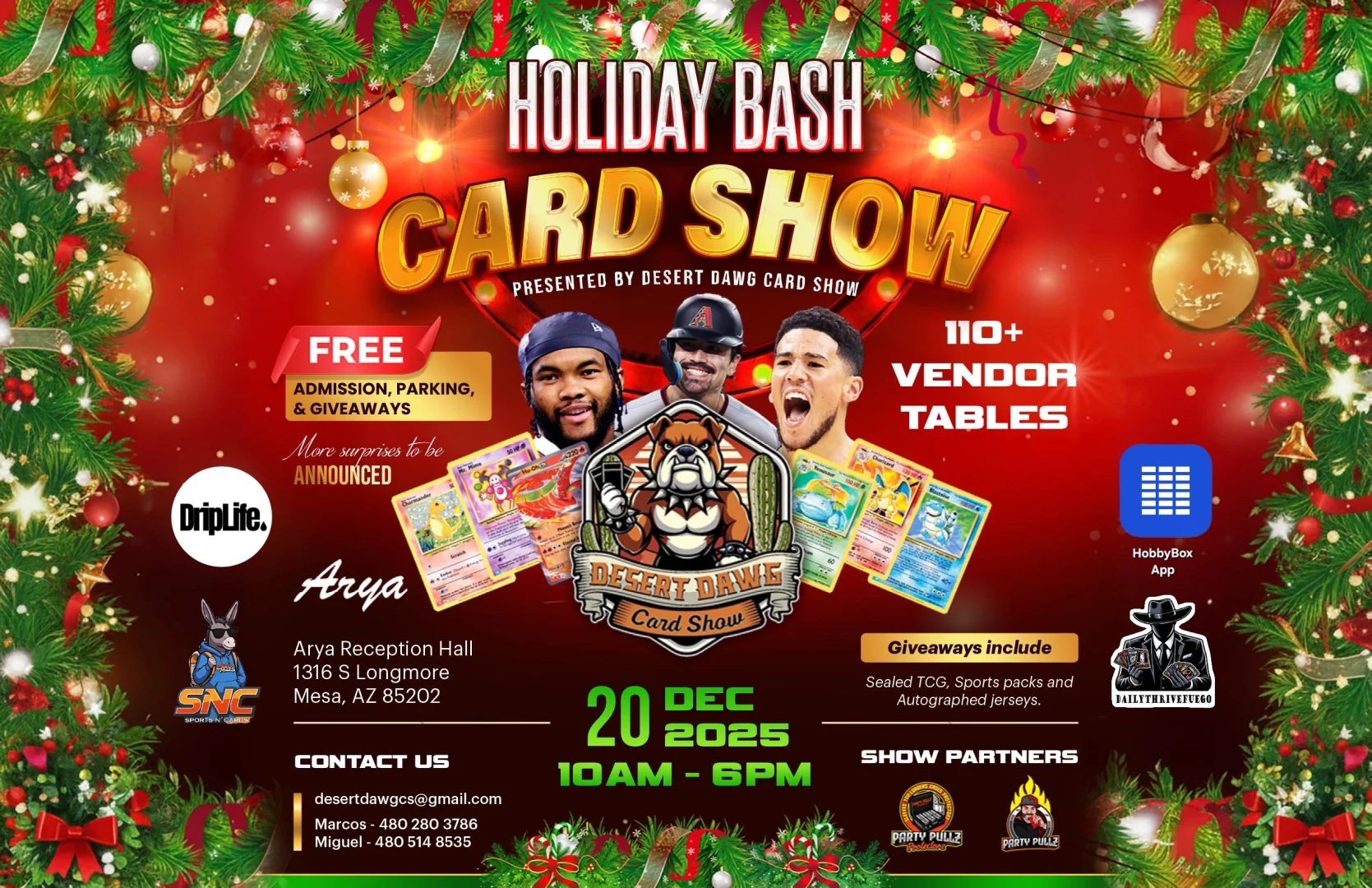 Desert Dawg Holiday Bash Card Show | Treasure