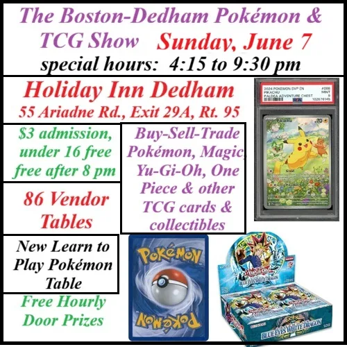 pokemon cards in boston The Boston-Dedham Pokemon & TCG Show