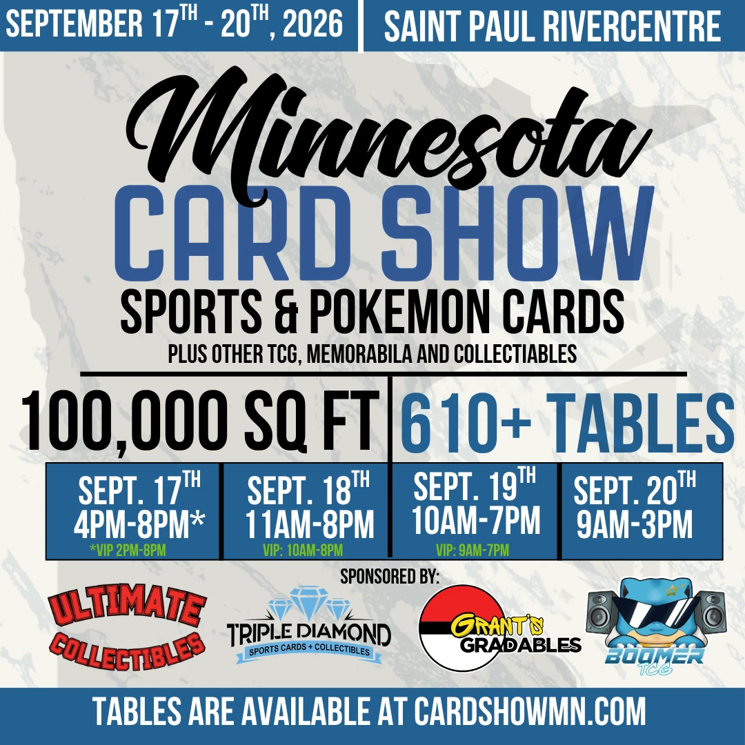 Minnesota Card Show September Show · Sep 17–20, 2026 | Treasure
