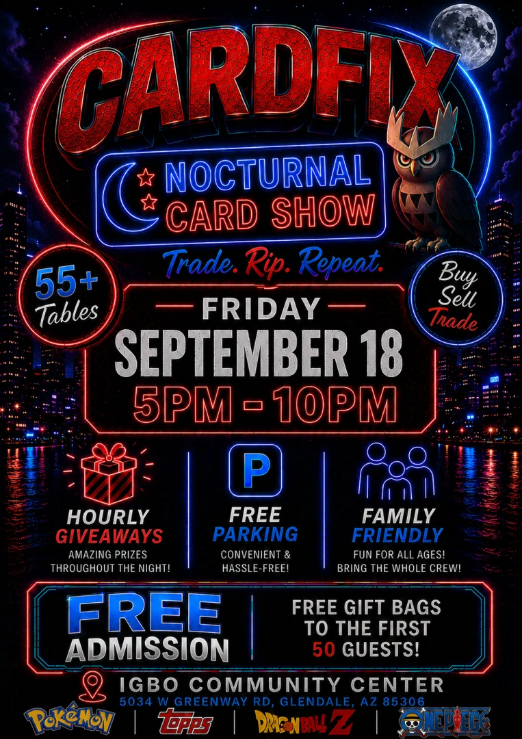 Cardfix Nocturnal Card Show | Treasure