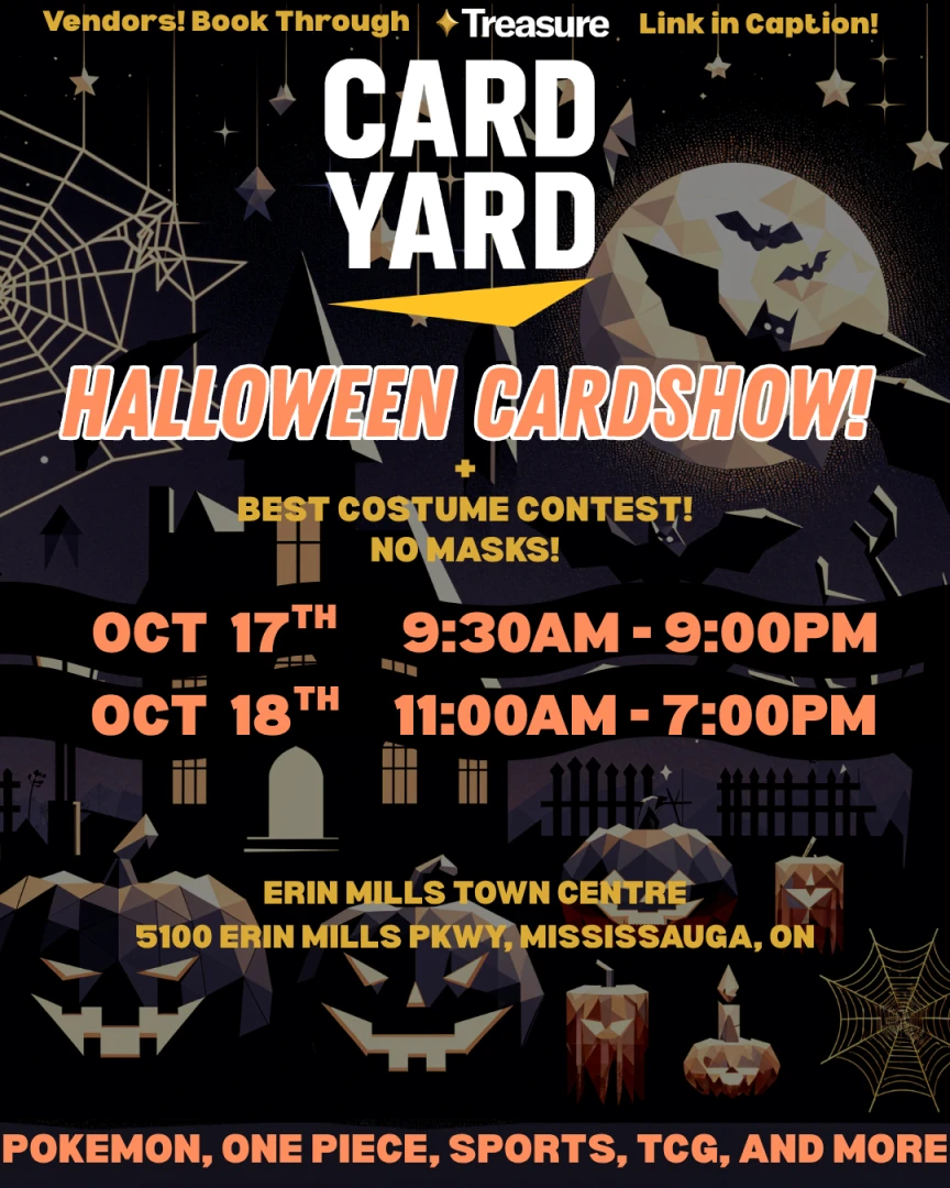Event flyer for Card Yard Erin Mills Mall