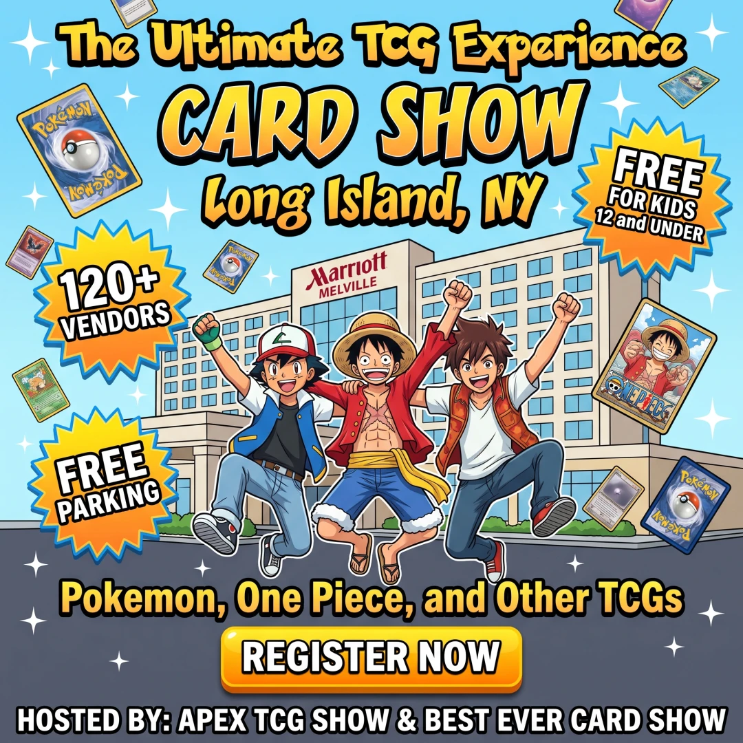 AX PREMIUM TRADING CARD 15枚まとめ売り★ Apex TCG Show - Long Island, NY · Sun, Nov 22, 2026 | Treasure