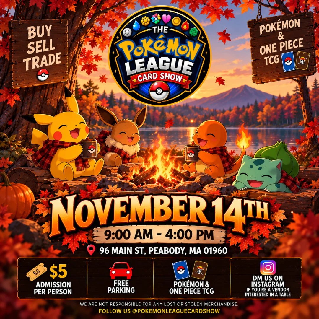 Pokemon League Card Show · Sat, Nov 14, 2026 | Treasure